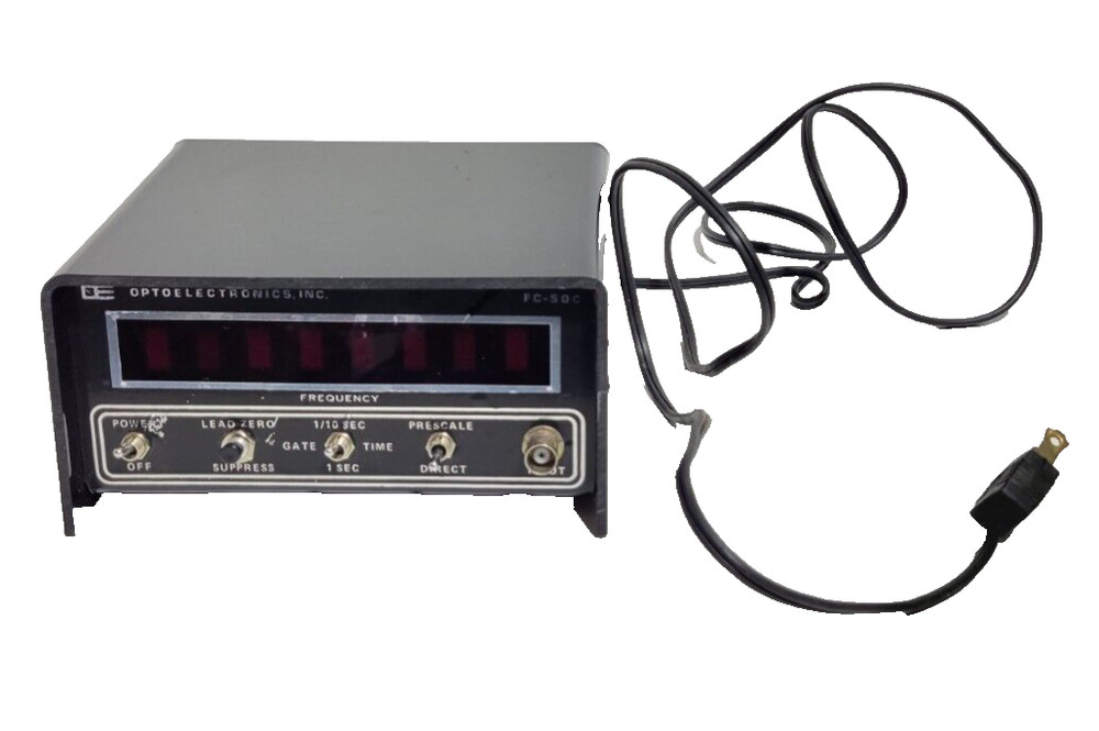OptoElectronics Model: FC-50C Frequency Counter Used Working