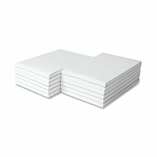4 x 6" White Memo Note Pads – 5 Pads per Pack, 100 Sheets per Pad
