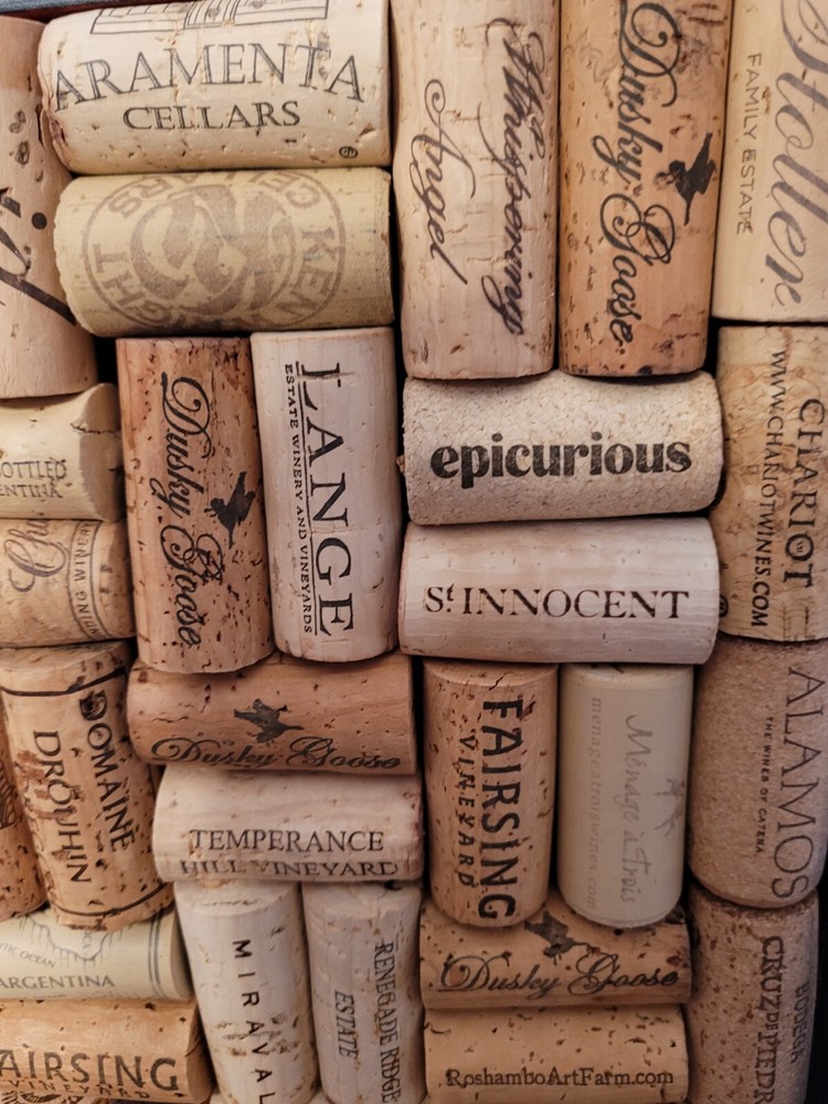 Wine Corks Tray Black Framed 11x14 Unique