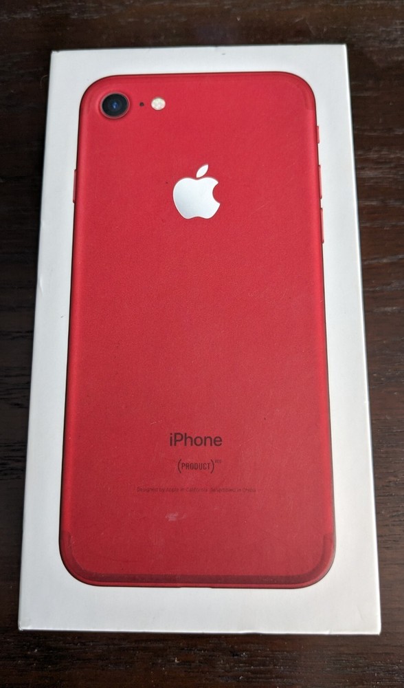 iPhone 7 Red Empty Box Only- Phone Not Included