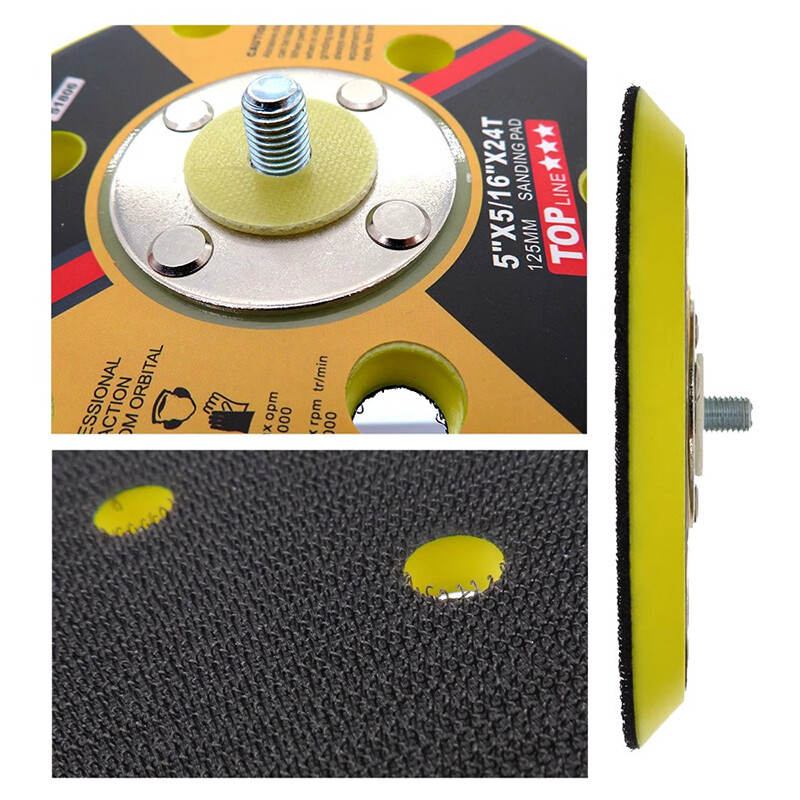 2/3/4/5/6 " Hook Loop Backing Pad With M6 M8 Thread For Sanding Discs Air Sander