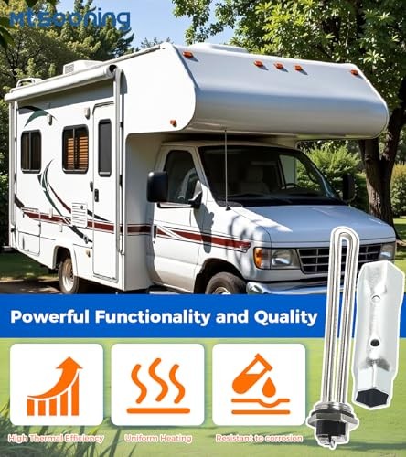 520900 RV Electric Hot Water Heater Element with Wrench Socket Replacement