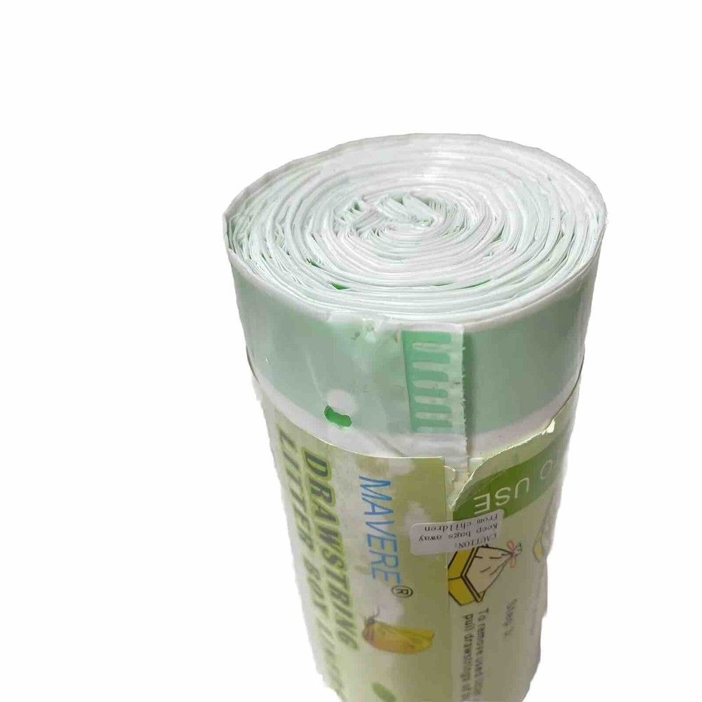 Kitty Litter Liners/Roll Super Thick Cat Litter Pan Liners Drawstring Closure