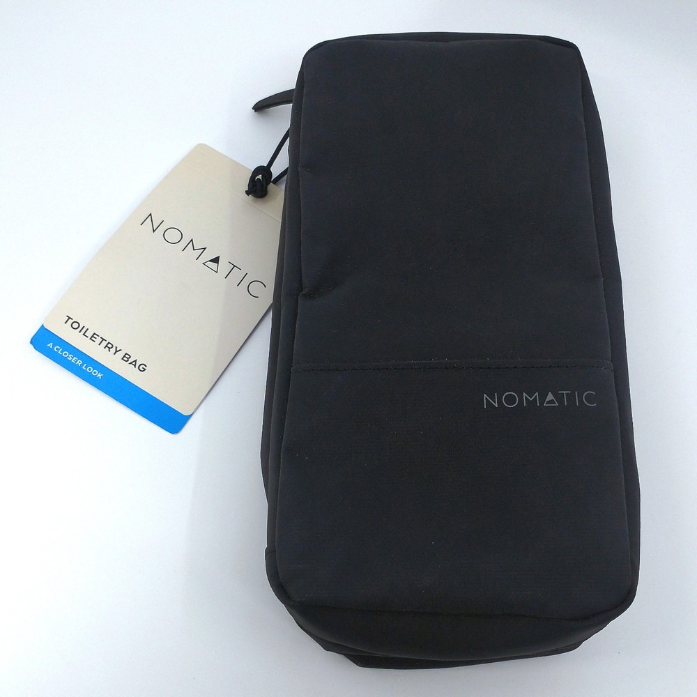 Nomatic Toiletry Bag - Black - Water Resistant, Adjustable Hanging Strap READ