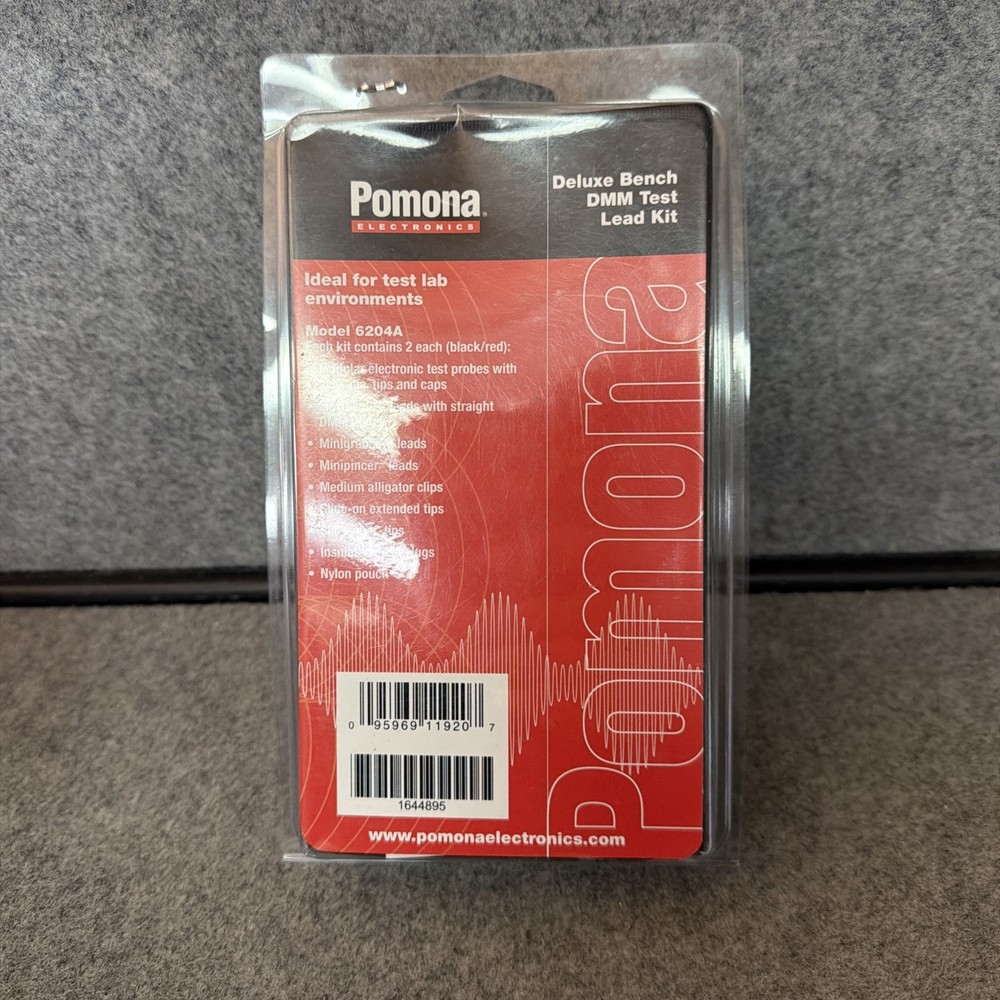POMONA 6204A DMM TEST LEAD ASSORTMENT NEW SEALED