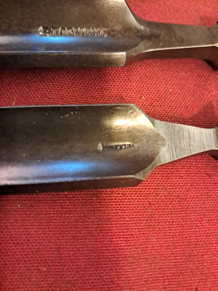 3 Pieces of Vintage Carving Gouges 2 x Stormont & Another. Larger Piece 1-1/2"