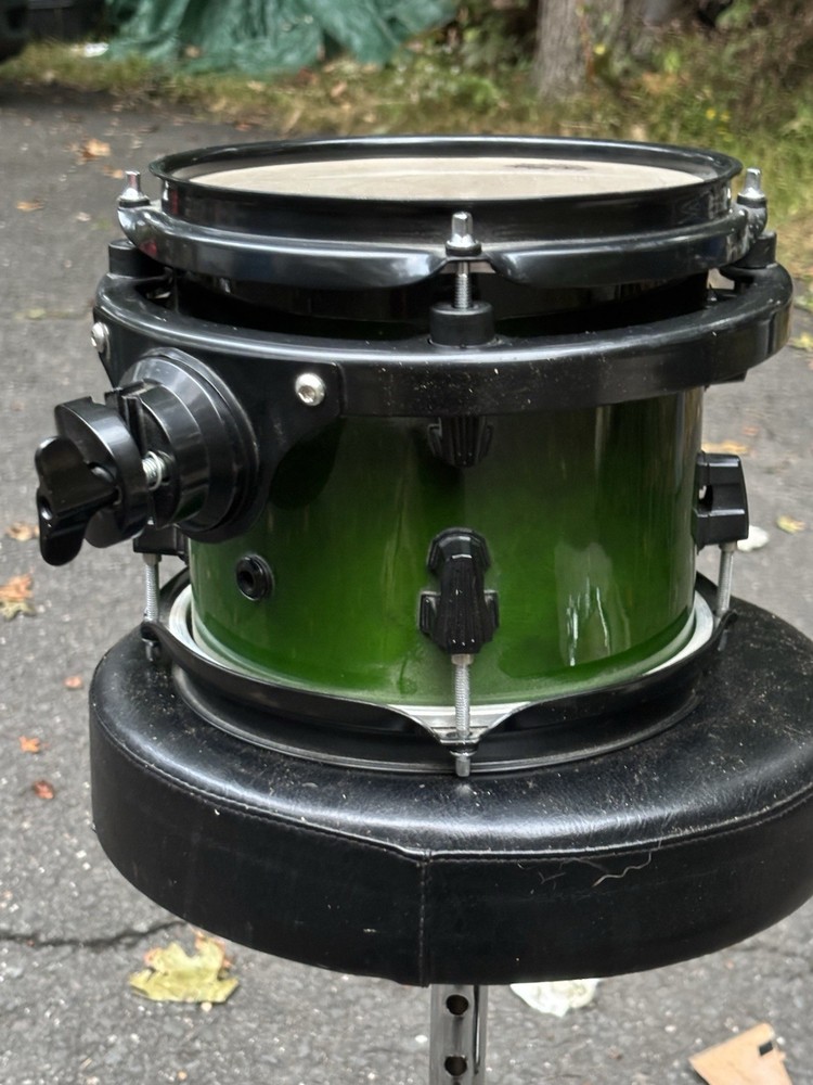 Ludwig Element Evolution 100th 8” Rack Tom Drum Green Fade