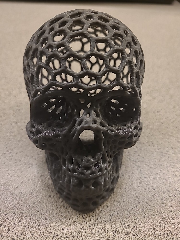 PRINTED GRAY SKULL to allow DIFFUSED LIGHT to pass through. Great for HALLOWEEN.