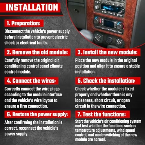 599-211XD Climate Control Module,A/C Heater Climate Control Panel Fit for
