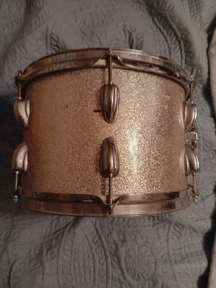 1970s Slingerland 12x9 Rack Tom Silver Sparkle