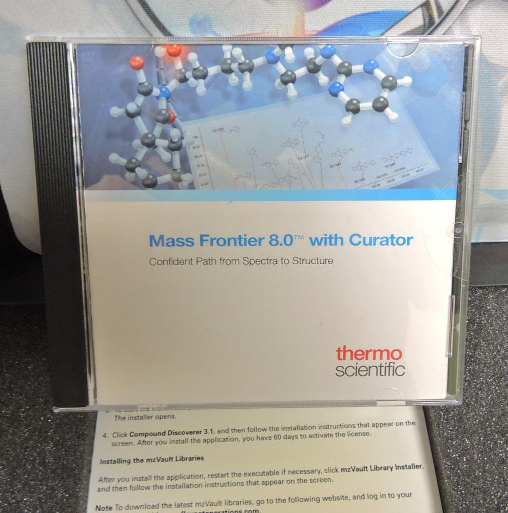 NEW Thermo Compound Discoverer 3.1 / Mass Frontier 8.0 / Curator Software Dongle