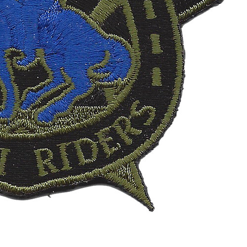 118th Cavalry Regiment OD Green Patch Hook And Loop