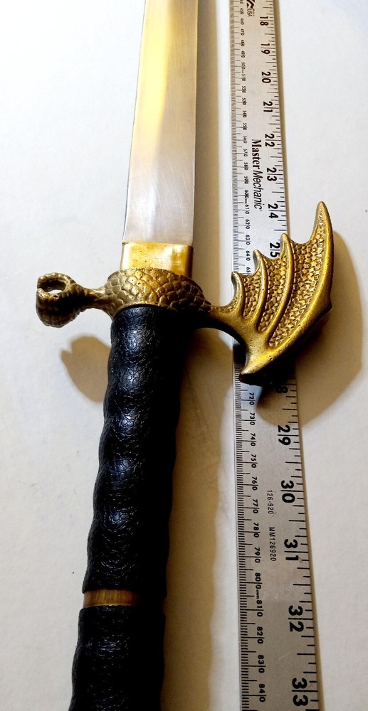 Custom Kirikana Sword 39 " Blade 25.5" - Solid Brass - See Description
