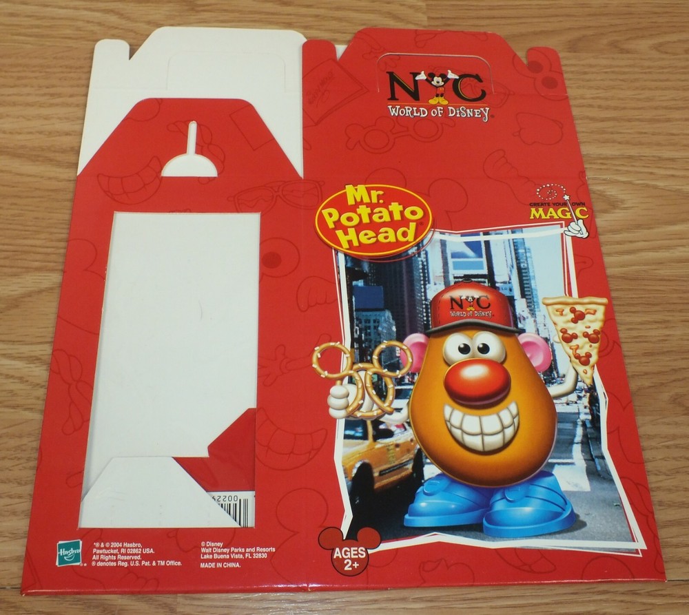 Genuine Hasbro Create Your Own Magic Mr. Potato Head Empty Fold Up Box **READ**