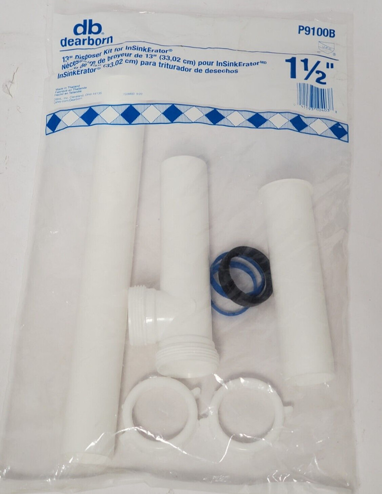 DEARBORN 13" DISPOSER KIT FOR INSINKERATOR 1-1/2"  P9100B