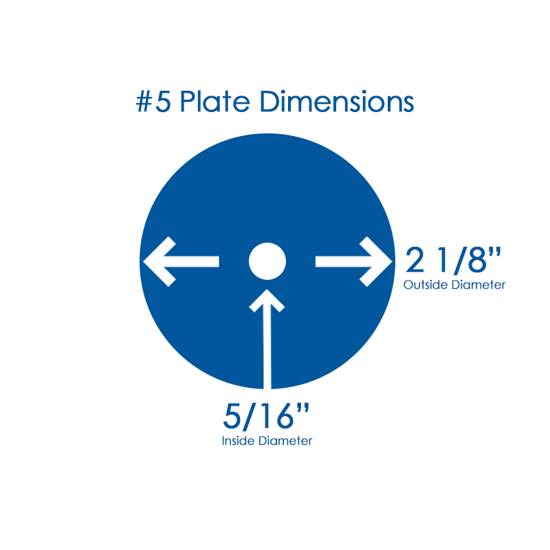 GRINDER PLATE #5 1/2 HOLES
