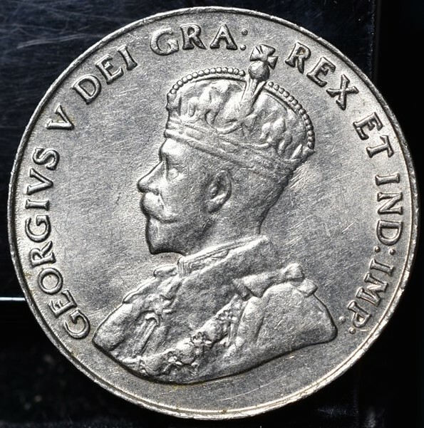 1927 Canada 5 Cent KM#29 - AU