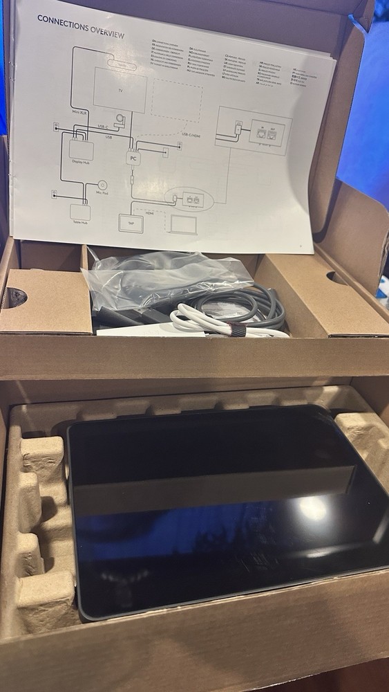 Logitech Video Conferencing Touch Controller TAP Conference Room Office Kit Set