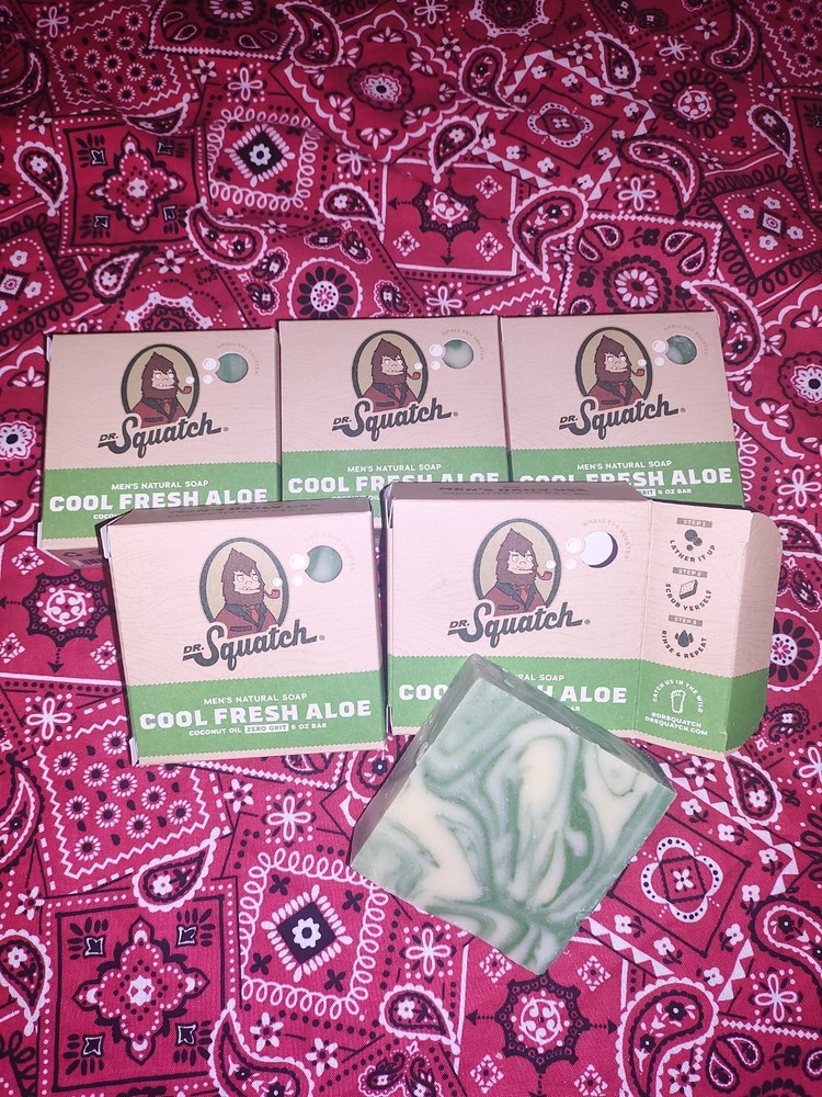 New Dr Squatch Soap 5 Pack Fresh Aloe