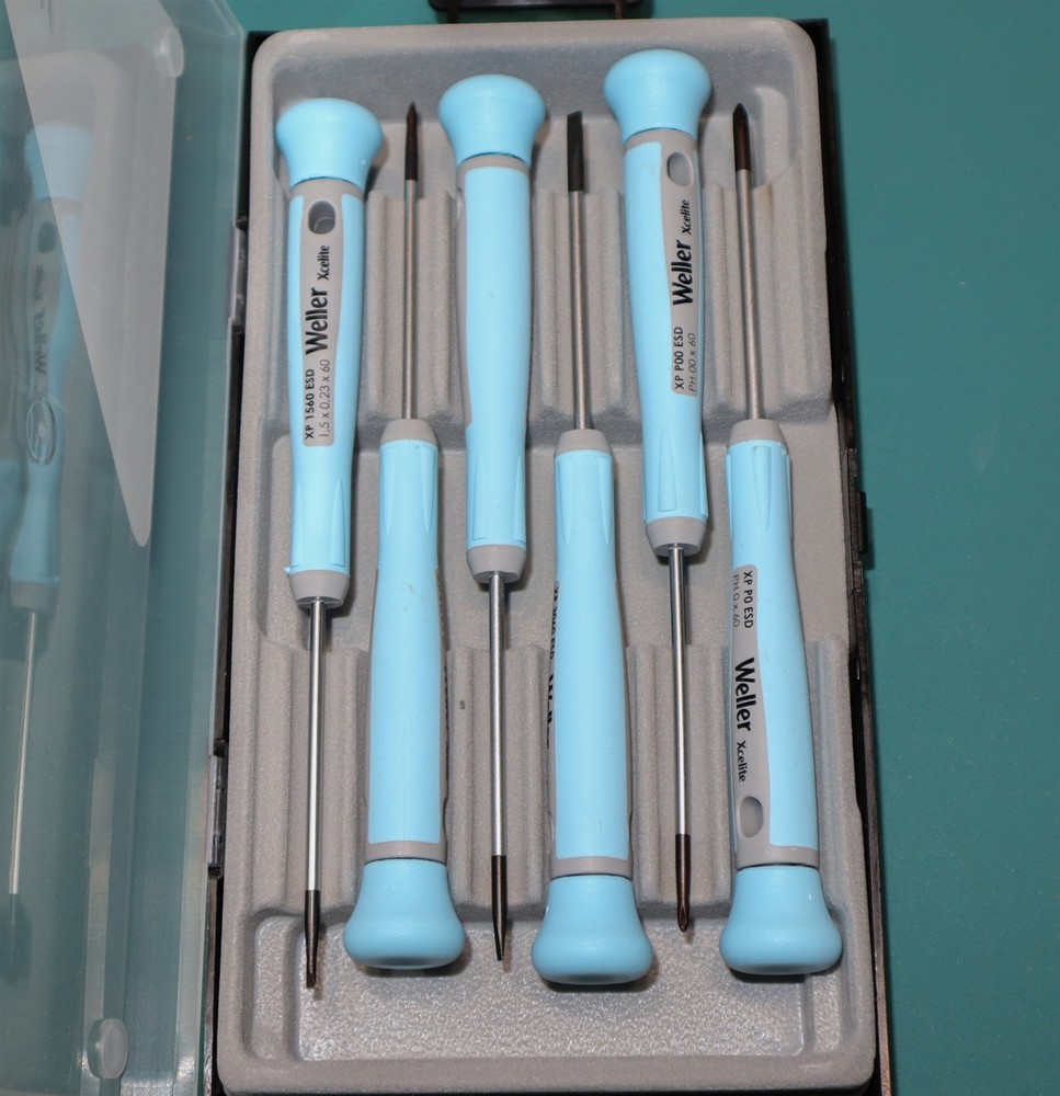 Weller / Xcelite Germany XP600 6-Piece Precision Electronic ESD Screwdriver Set