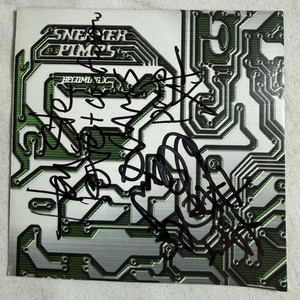 Sneaker Pimps Becoming X SIGNED Autographed CD Insert, Signed by Full Band