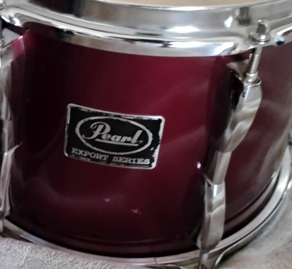 8" and 10" Peral Export Rack Toms with Mounting Hardware Used