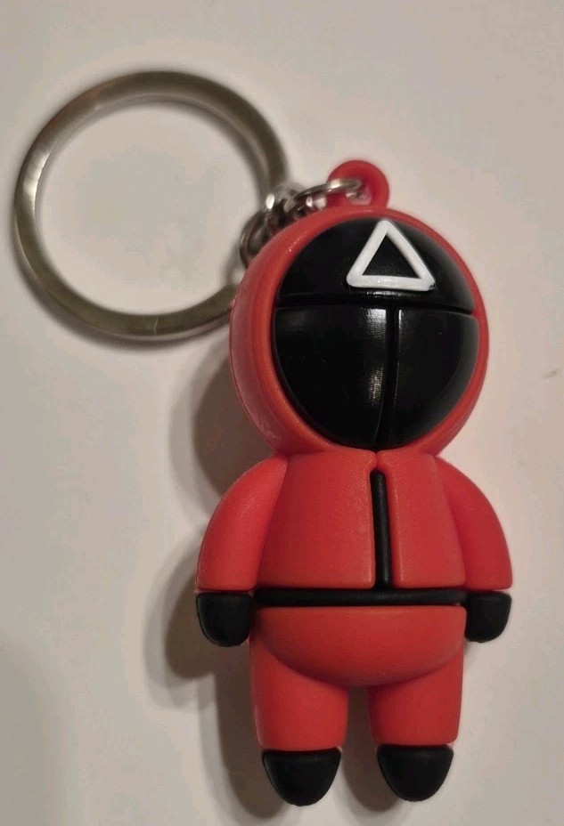 Set of 3 SQUID GAME Triangle, Square, & Circle KEY CHAINS