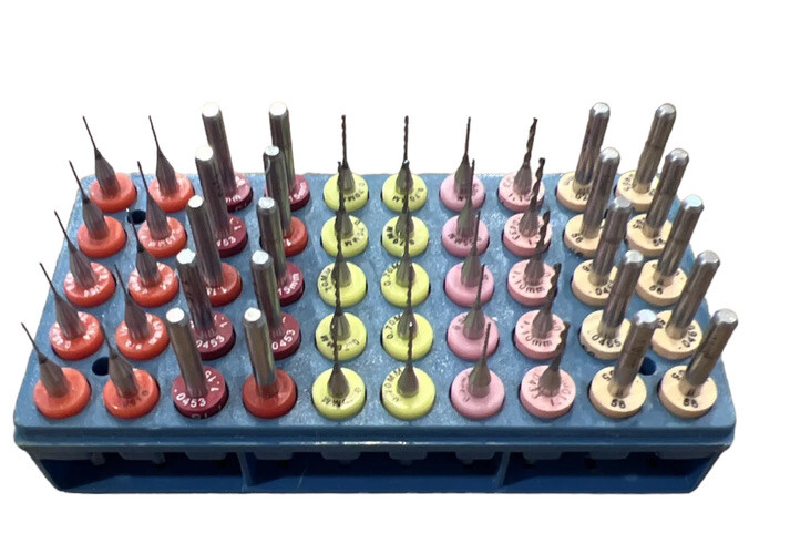 150-Resharpened Micro Carbide Bits Mills PCB Drills Mostly Unused Machinist Tool