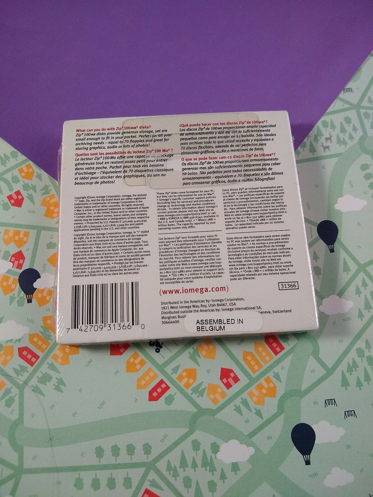 Zip 100MB PC Formatted Disk Sg