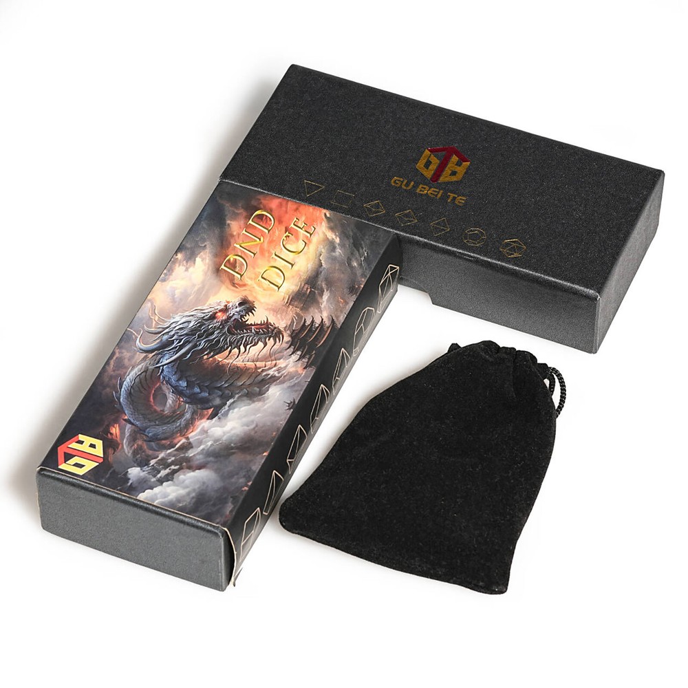 Resin DND Dice Set Sharp Edge Polyhedral 7PCS RPG Dungeons Dragons Leopard Print