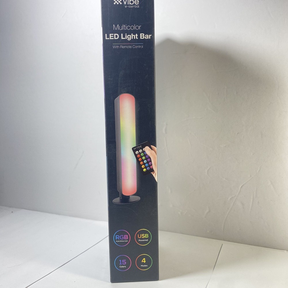 Vibe Multicolor LED Light Bar With Remote Control 4 Light Modes