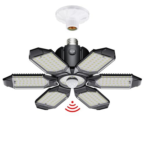 Motion Sensor Garage Light, 20000LM 200W Garage Lights Ceiling Led Motion 1Pack