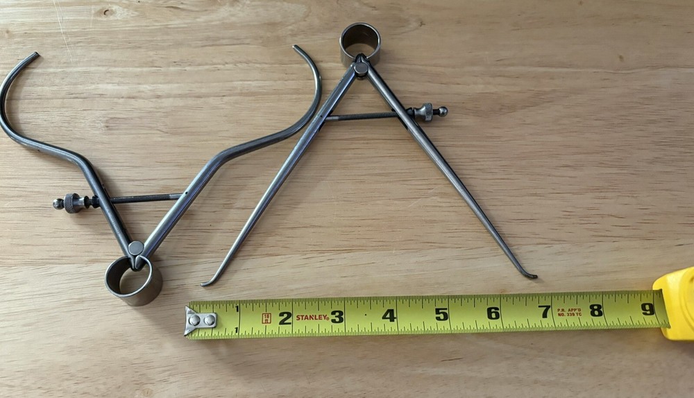 Starrett Inside And Outside Spring Calipers, 6” Range