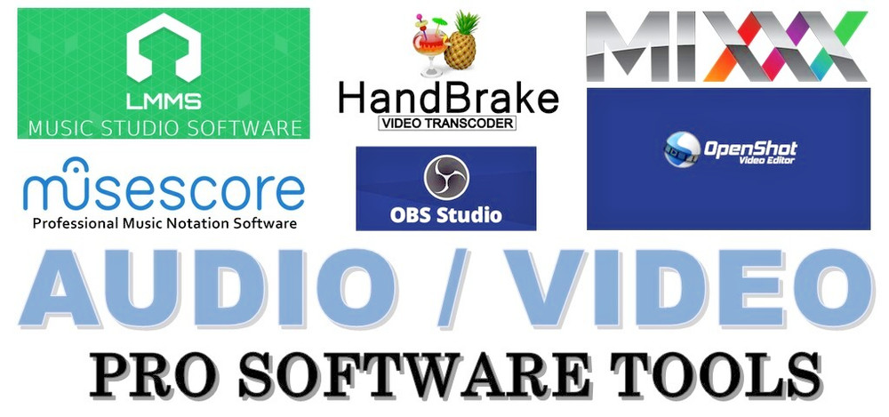AUDIO/VIDEO PROFESSIONAL SOFTWARE TOOLS |  DVD | FREE SHIPPING