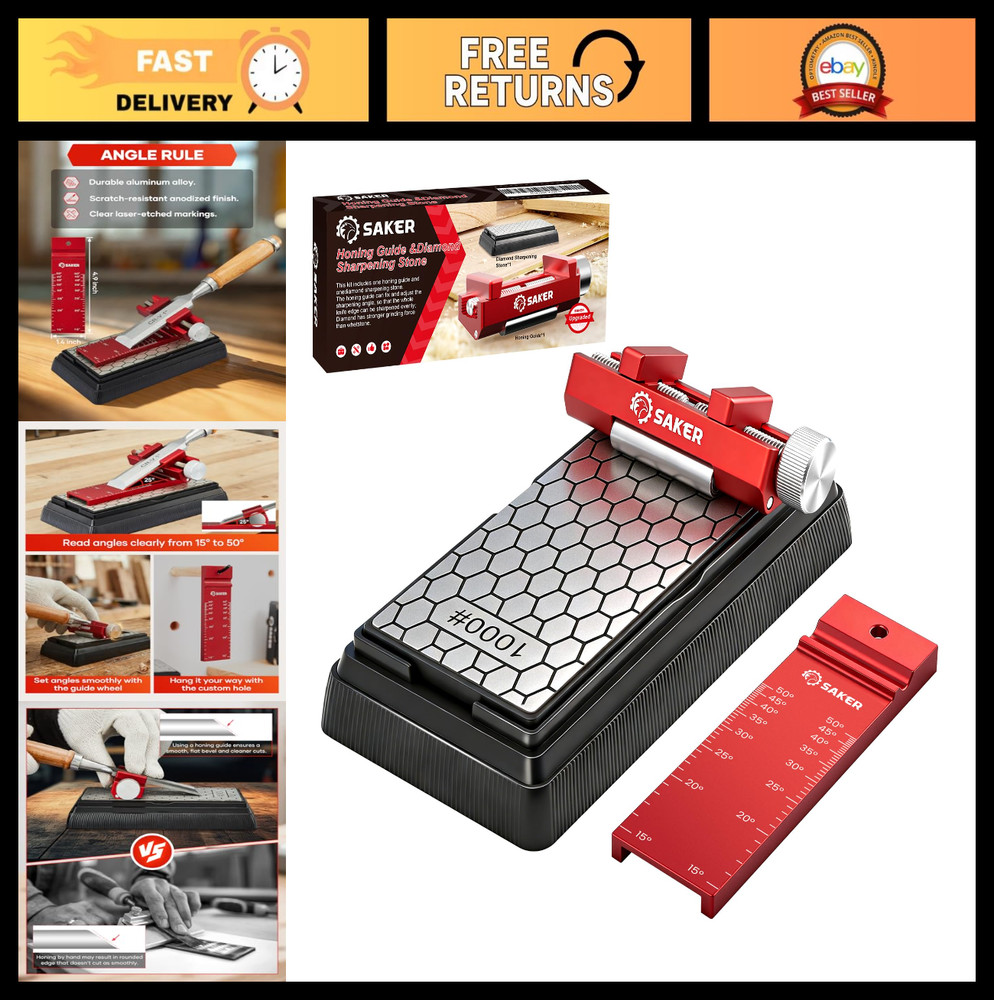 Precision Digital Angle Finder & Sharpening Guide - Woodworking Tool for Chisel