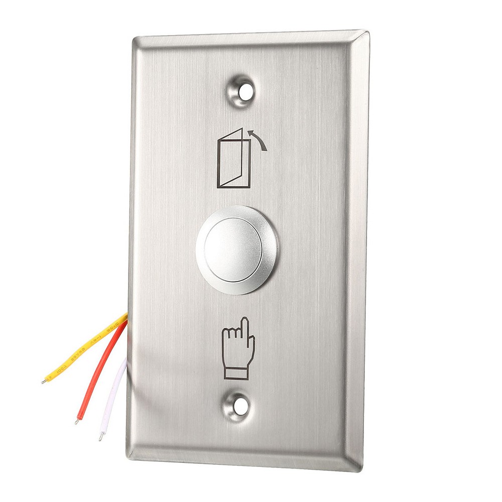 Door Release Button Push to Exit Resettable NO/NC/COM Switch 36V 3A