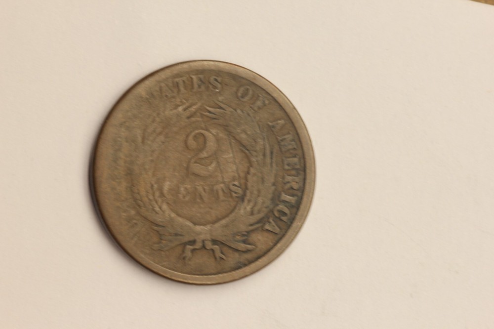 1864 Two Cent Piece - Large Motto - - Nice Coin!