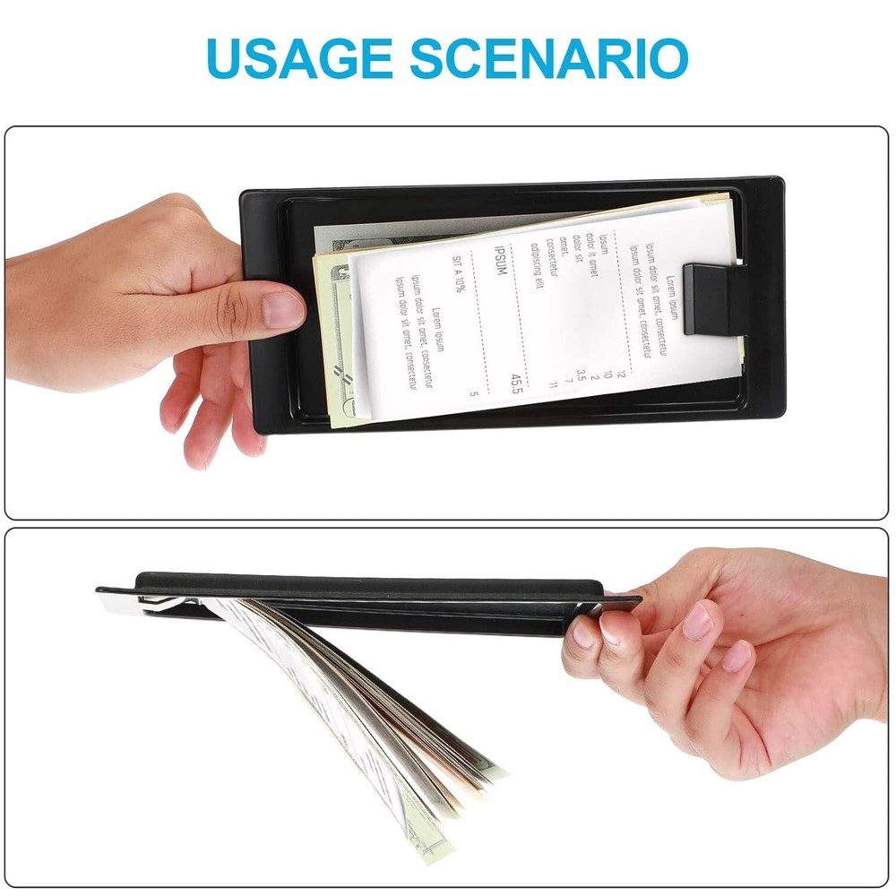 Black Check Presenters for Restaurants - Convenient Tray Design - 32 Pieces
