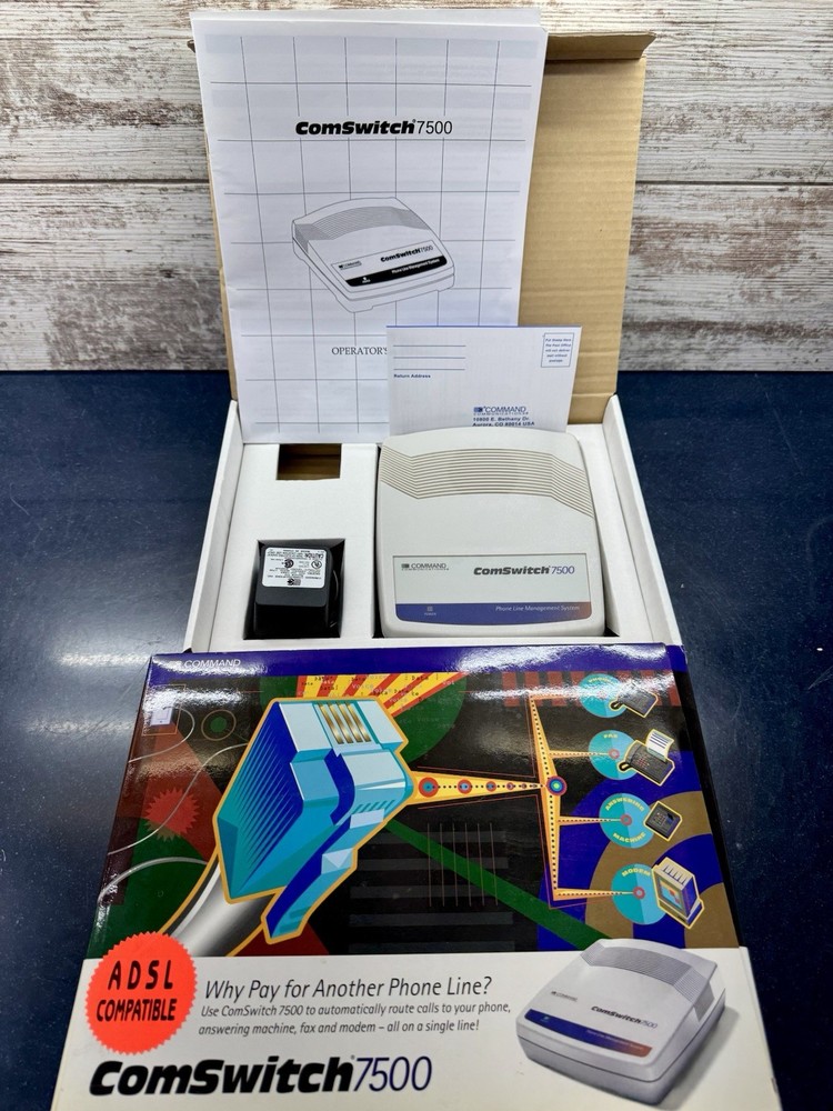 Command Communications COMSWITCH 7500 phone line management system & Powersupply