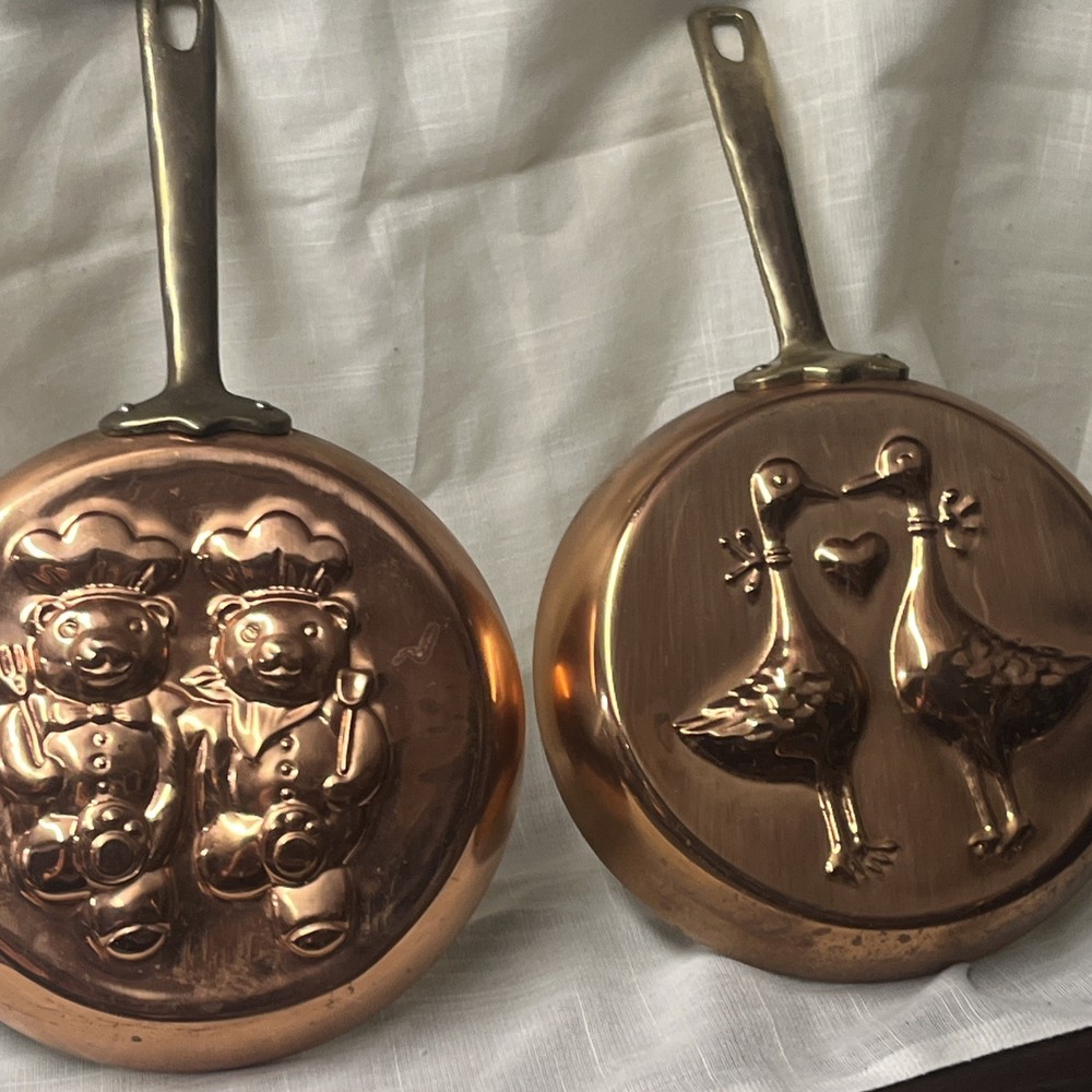 Vintage Copper & Brass Wall Pan