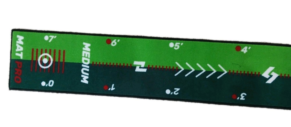 Saplize Green 7ft Trustable Textile Golf Putting Mat