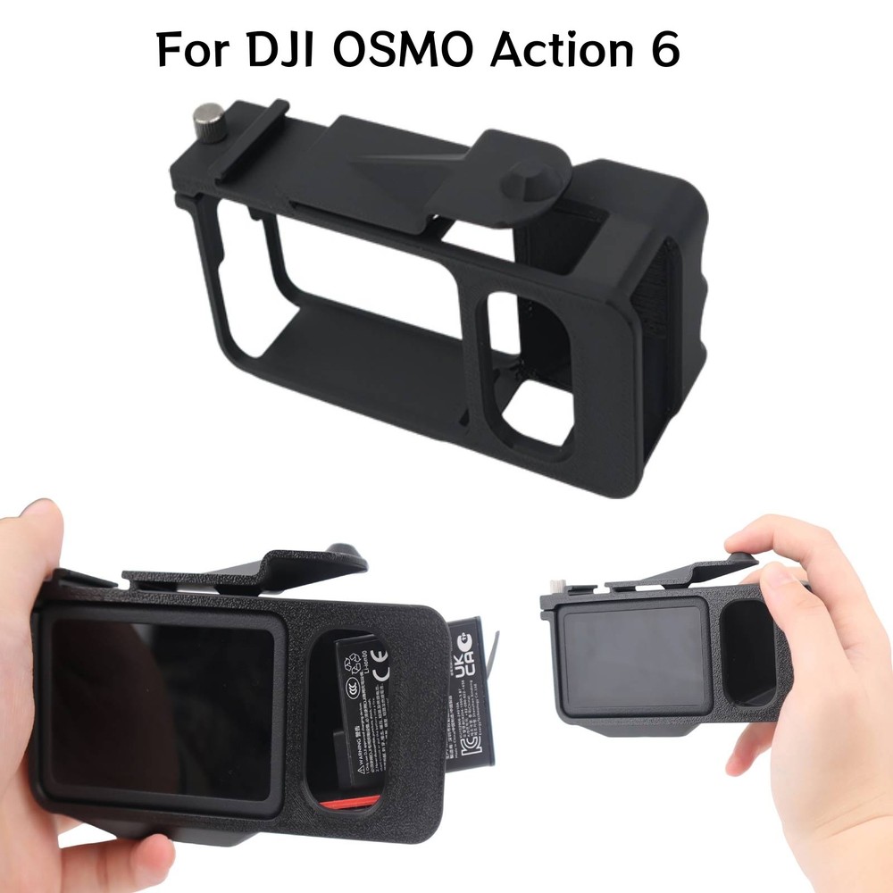 For DJI Osmo Action 6 Camera Street Photography Handle Plastic Frame Rabbit Cage