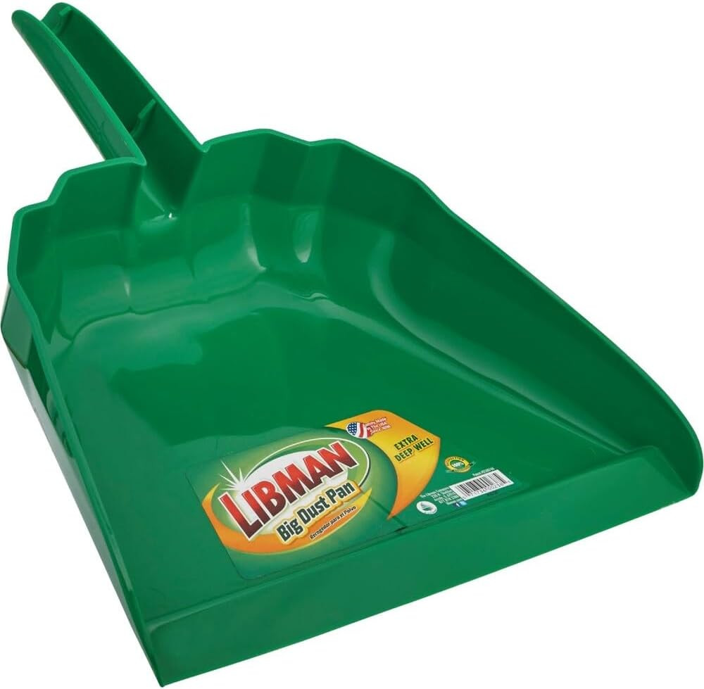 Libman 238 Big Dust Pan, 13" Wide Opening