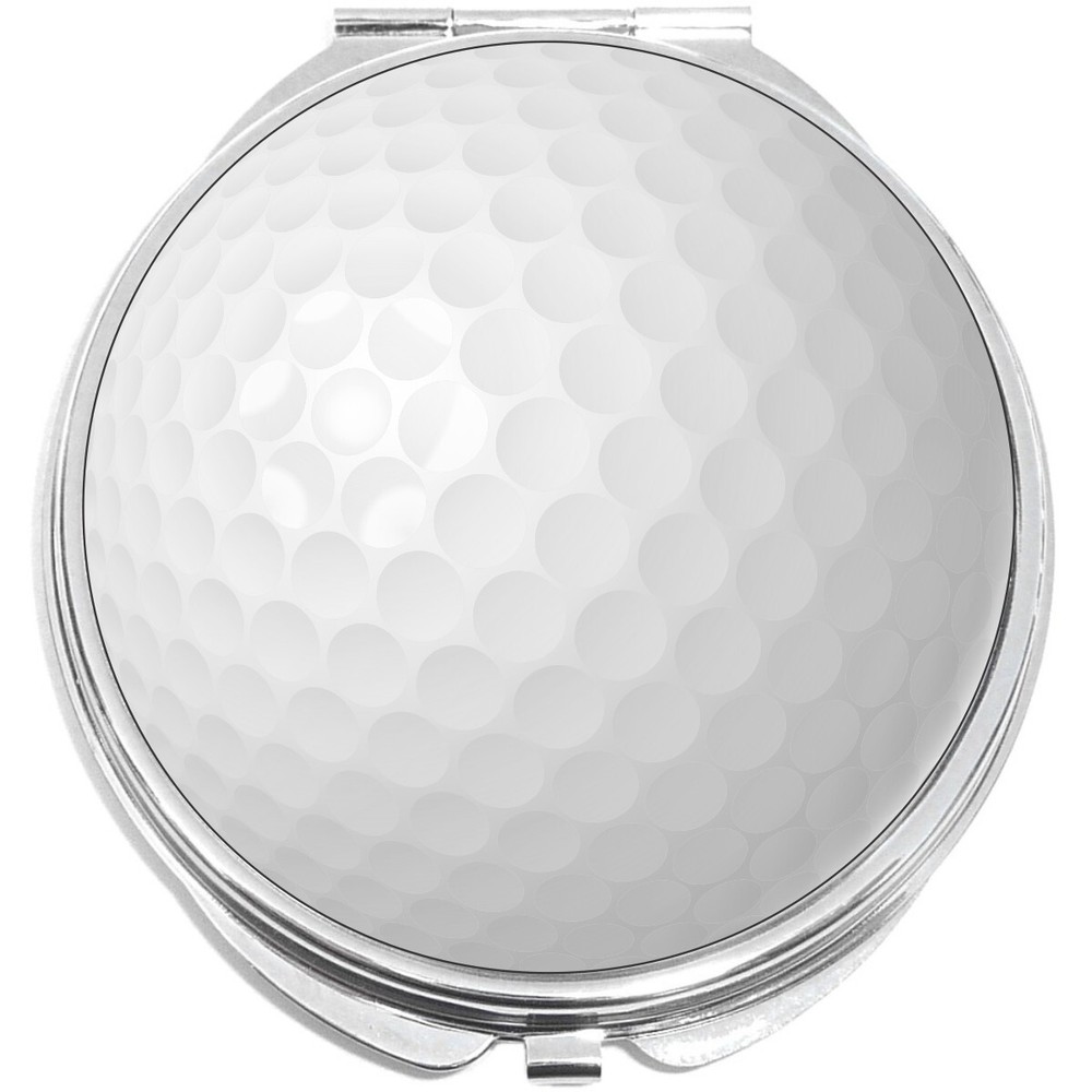 Golf Ball Pattern Compact with Mirrors - Perfect for your Pocket or Purse