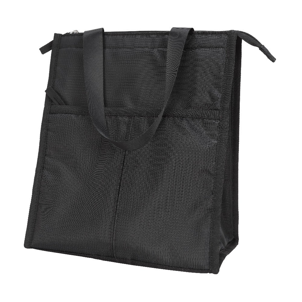 Reusable Polyester Adult Lunch Bag, Black