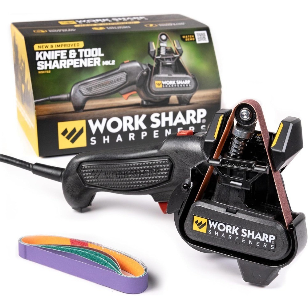 Knife and Tool Sharpener with extra replacement belts