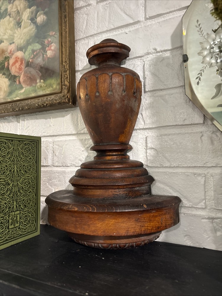 Salvage Newel Post Half Antique