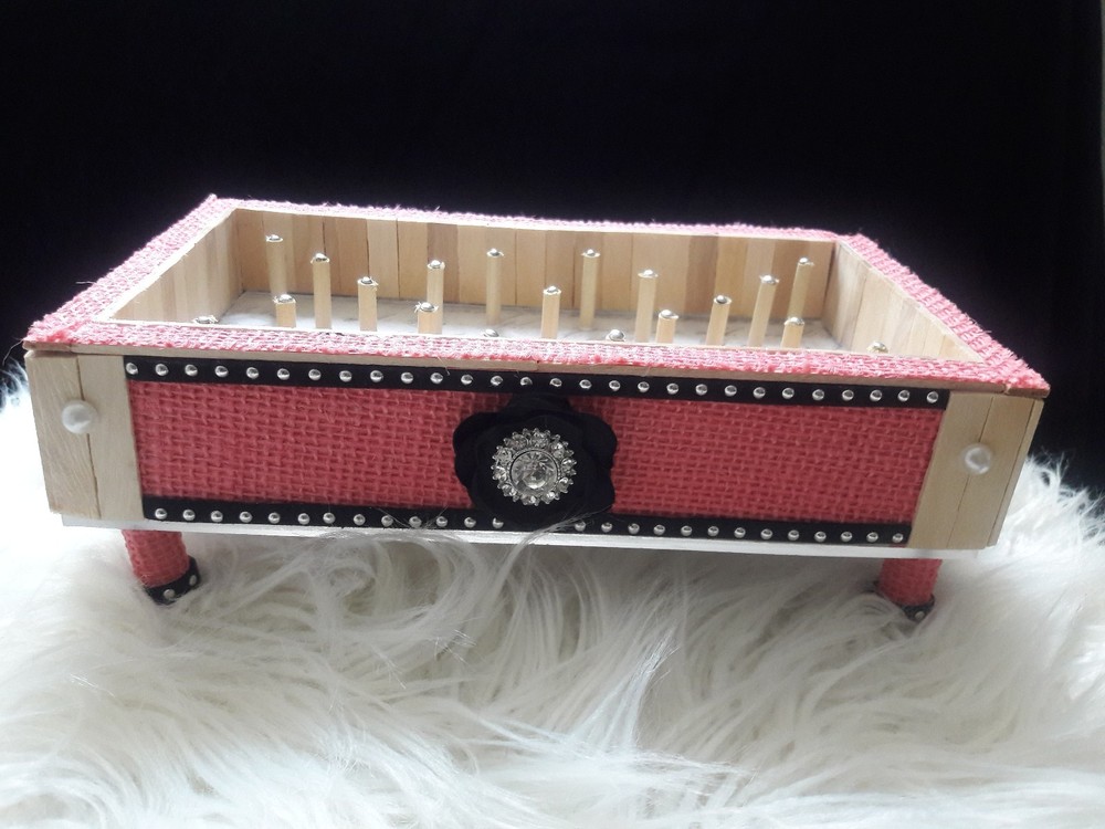 Wood Thread bobbin holder sewing room organizer