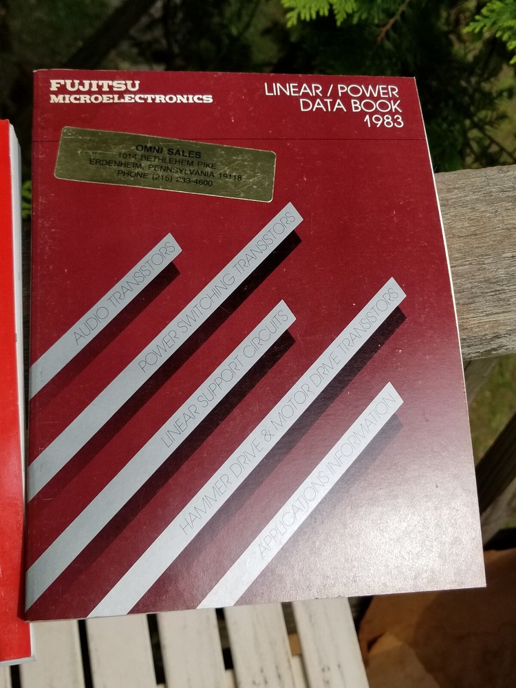 2 VINTAGE MICROELECTRONICS ELECTRONICS BOOKS MEMORY DATA 1983, 1984 FUJITSU