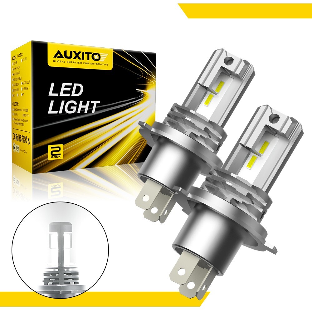 AUXITO 2x H4 9003 Super White 80000LM Kit LED Headlight Bulb High Low Beam Combo